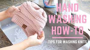 Wash crocheted or knitted blankets according to the fiber type. Tips For Washing Knits Hand Washing How To Youtube