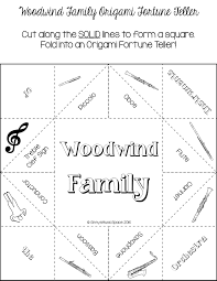Instruments Of The Orchestra Origami Fortune Tellers My Students Love These Instruments Of The Orchestra Music Lessons Choir Music