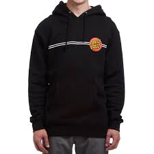 Santa Cruz Classic Dot Pullover Hoodie Black