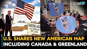 U.S. Shares New American Map Including Canada & Greenland| U.S.-Greenland  Chaos