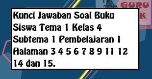 We did not find results for: Kunci Jawaban Buku Tema 1 Kelas 4 Sd Subtema 1 Pembelajaran 1 Guru Baik