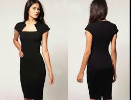 This Dress Iws A Very Good Dress Because It Shows That You Know How To Come To A Important Interview Professional Dresses Black Pencil Dress Pencil Skirt Dress