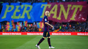 Image result for INiesta bids farewell to barca