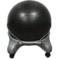 Cando Plastic Exercise Ball Chair With Locking Casters Walmart Com Exercise Ball Chairs Ball Chair Ball Exercises