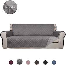 Purefit Reversible Quilted Sofa Cover Water Resistant Slipcover Furniture Protector Washable Couch Cover With Couch Covers Quilted Sofa Furniture Protectors