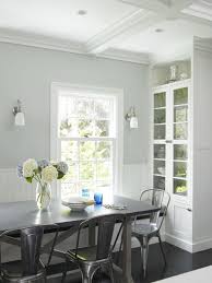 Shaker panel wainscoting for a minimal look Built In China Cabinet Traditional Dining Room Christine Donner Kitchens