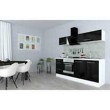 Alibaba.com offers 46,865 210cm products. Respekta Premium Kuchenzeile Rp210wscbo Breite 210 Cm Mit Elektrogeraten Schwarz Hochglanz Bauhaus