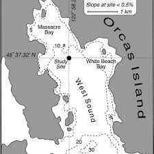 Site Map West Sound Orcas Island Washington U S A