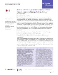 I picked this one up from a friend a little while back (the same one i got my little red humidor from) and love the unique shape of it. Pdf Robotic Mechanical Design For Brick Laying Automation