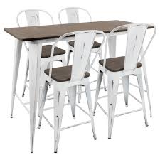 espresso counter height dining set