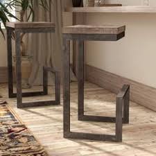 Landon Solid Wood 29 5 Bar Stool In 2020 Metal Furniture Design Welded Furniture Rustic Bar Stools
