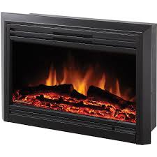 An average electric fireplace uses about 1,500 watts of power. Muskoka Electric Fireplace Insert Gloss Black 25 Inch The Home Depot Canada