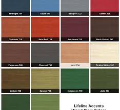 18 Comprehensive Exterior Wood Stains Color Chart