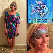 Rainbow Fish No Sew Costume Fish Costume Rainbow Fish Costume Book Day Costumes