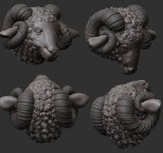 Ram 3d Model Other Max C4d Obj 3ds Fbx Lwo Stl Statue Sculpture Print Models