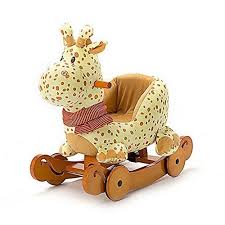 Amazon Com Labebe Baby Rockers With Wheels Rocking Animals Lovely Giraffe Toys Games Plush Rocking Horse Rocking Toy Baby Toddler Toys
