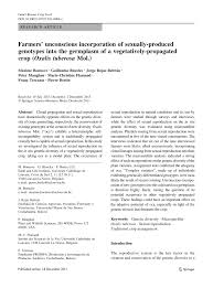 Vous n'êtes pas vacciné contre les mensonges apparemment ! Pdf Farmers Unconscious Incorporation Of Sexually Produced Genotypes Into The Germplasm Of A Vegetatively Propagated Crop Oxalis Tuberosa Mol