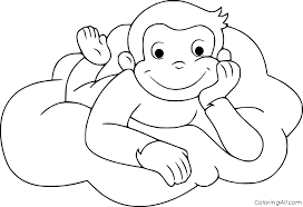 Send this drawing to your friends or to yourself to keep coloring it later. Curious George Lay Down On The Couch Coloring Page Coloringall