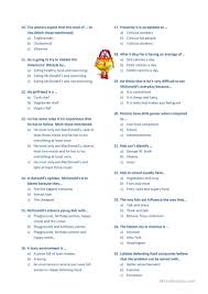This answer will change as new statistics come out. Super Size Me English Esl Worksheets For Distance Learning And Physical Classrooms