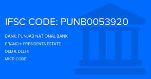 It is used for all electronic fund transfer processes using neft, imps and rtgs. Punjab National Bank Pnb Presidents Estate Branch Delhi Ifsc Code Punb0053920 Branch Code 53920