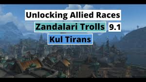 Then, pick up a recruitment quest at the stormwind embassy to receive tabard of kul tiras and kul tiran charger. How To Unlock Allied Races In Shadowlands Zandalari Trolls Kul Tiran Humans World Of Warcraft Videos