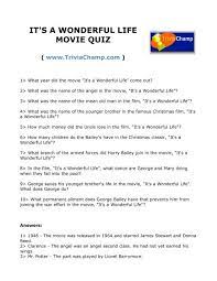 The beloved holiday classic has loads of. It S A Wonderful Life Movie Quiz Trivia Champ