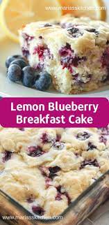 Easy Lemon Blueberry Breakfast Cake Recipe Maria S Kitchen Blueberry Recipes Breakfast Breakfast Cake Recipes Blueberry Breakfast Cake