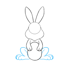 One bunny that is just the outline with no face and a second bunny printable that has the face drawn in to make this easter bunny painting easier for. How To Draw An Easter Bunny Really Easy Drawing Tutorial