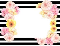 In need of a free flower border to use? Free Printable Flower Border