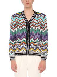 Missoni Cotton-blend Jacquard Cardigan In Multicolour | ModeSens