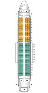 seat plan for the britishairways a319 british airways