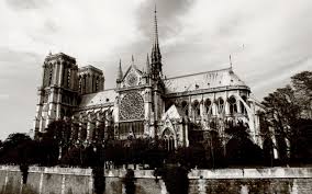 Notre Dame De Paris France Paris Beautiful Black And White Architecture Monuments Notre Dame De Paris Medieval 2k Paris Wallpaper Cathedral Architecture