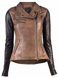 Gorgeous Two Tone Leather Jacket Fashion Trend Leather Jackets Women Leather Jacket Style Leather Jacket
