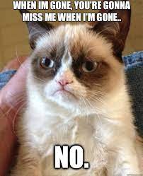 When Im Gone You Re Gonna Miss Me When I M Gone No Misc Quickmeme