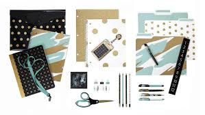 Black Gold White And Teal School Supplies Love This Pink Office Supplies School Supplies Diy Notebook School Supplies