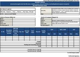 image result for gst format delivery challan invoicing invoice banking institution functional expenses