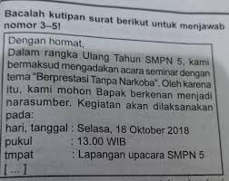 Surat kuasa adalah jenis surat dinas yang isinya menjelaskan pemberian wewenang atau kuasa dari satu pihak. 4 Kutipan Surat Tersebut Termasuk Dalam Jenissurat A Pribadic Dinasb Semiresmi D Niaga5 Surat Brainly Co Id