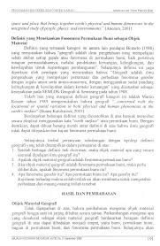 Objek material adalah segala sesuatu yang dipelajari dalam kaitannya dengan fenomena geosfer yang terdapat dan terjadi di lapisan litosfer, hidrosfer, atmosfer. Https Jurnal Ugm Ac Id Mgi Article Download 13306 9526