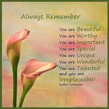 Always Remember Always Remember You You Are Wonderful You Are Beautiful