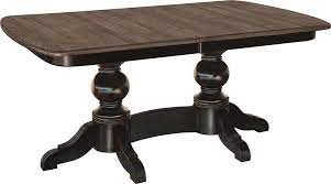 Double pedestal gaiser mango wood dining table. Lexington Double Pedestal Dining Table From Dutchcrafters Amish