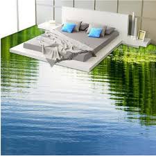 Calm Limpid Lake Print Design Home Decorative Waterproof Splicing 3d Floor Murals Floor Murals 3d Floor Art Floor Design