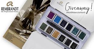 Rembrandt World Watercolor Month 2020 Giveaway 1 Watercolor Tips Advertising And Promotion Travel Brushes