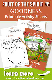 Goodness Fruit Of The Spirit Activity Book Lesson Plan Bible Stories For Kids Book Activities Creative Writing Activities