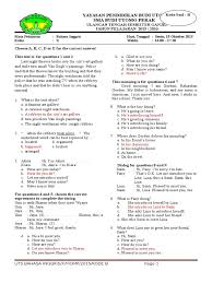 Maybe you would like to learn more about one of these? Contoh Soal Uts Bahasa Inggris Semester 1 Kelas 10