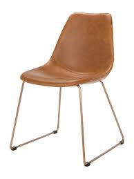 Dorian Mid Century Modern Leather Dining Chair Set Of 2 By Safavieh Light Brown Copper Mid Century Dining Chairs Leather Dining Chairs Black Dining Chairs