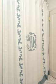 Bath Leontine Linens Shower Curtain Monogram Leontine Linens Custom Shower Curtains