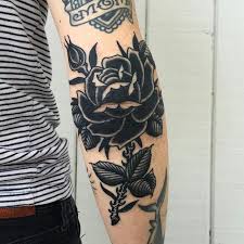 Traditional rose tattoo black and grey. Neo Traditional Rose Tattoo Black And Grey Novocom Top