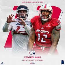 South Alabama Jaguars Football Football Helmets Football