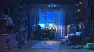 Anime Room Interior Dark Everlasting Summer Arseniy Chebynkin 4k Wallpaper Hdwallpaper Desktop Anime Scenery Scenery Background Anime Wallpaper