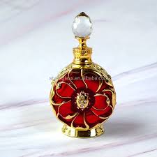 Luxury 12ml Unique Shape Essential Oil Glass Bottle Vintage Arabic Perfume  Dropper Bottles